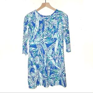 Lilly Pulitzer Ophelia Dress Canopy Chaos Blue XS
